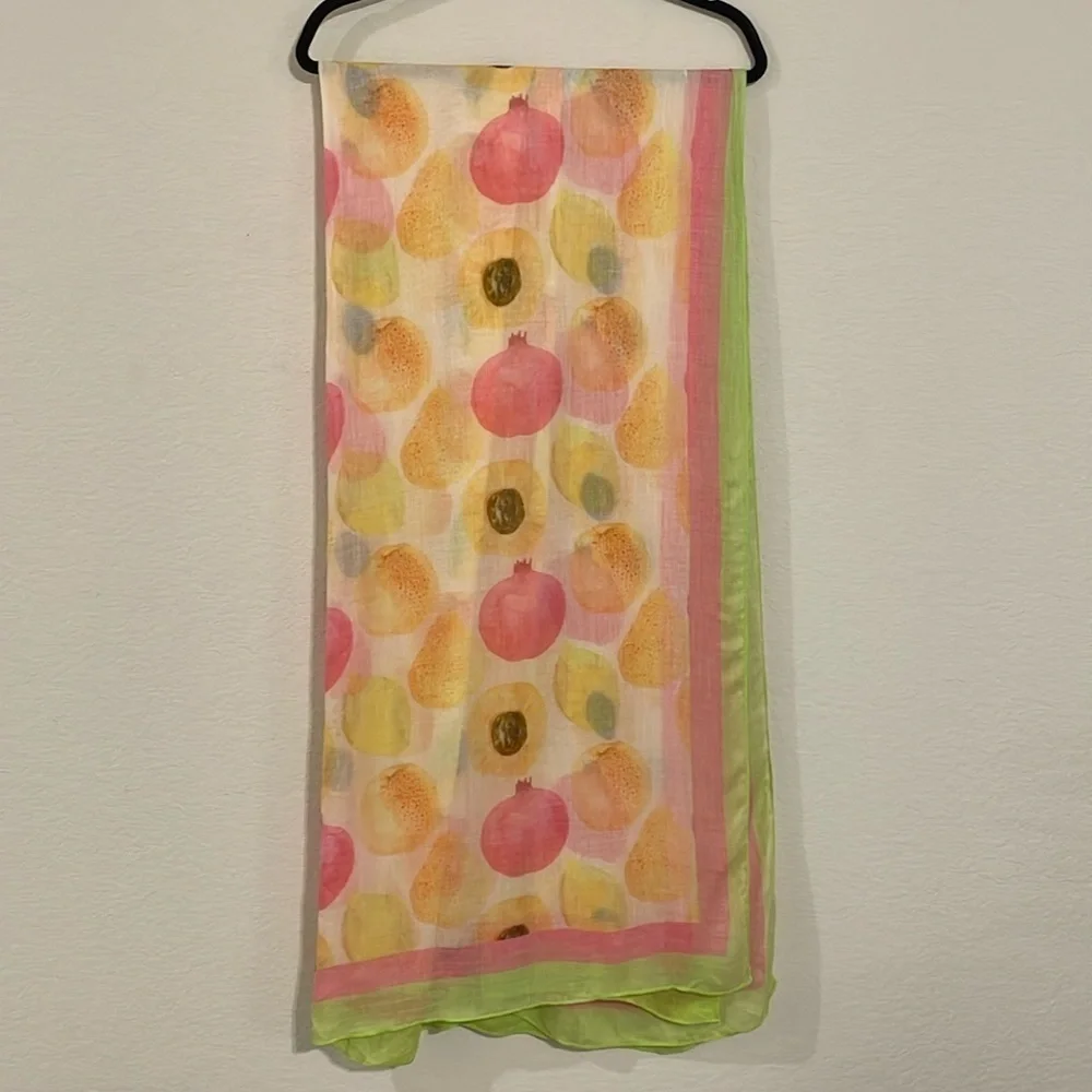 Michael Stars Revolve Women’s Sarong Colorful Fruity Print Convertible Colorful